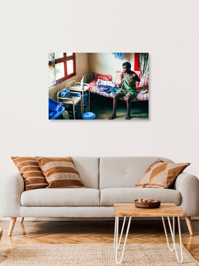 Newborn, Cameroon – wall art by Oliver Ostermeyer as Poster or Acrylic Glass Print
