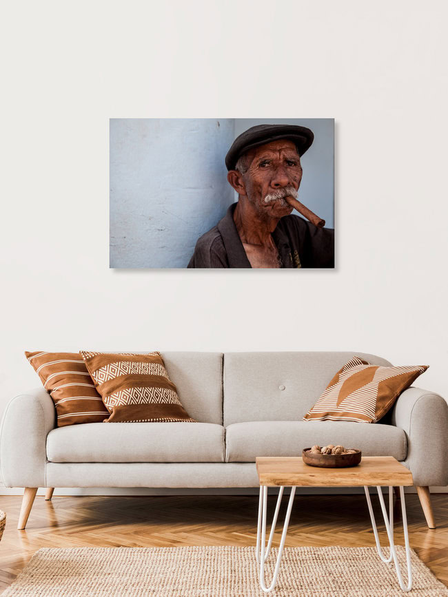 Raucherpause, Kuba – Fotokunst von Steffen Rothammel als Poster oder Acrylglasbild