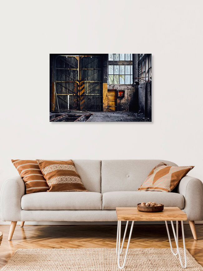 Lokschuppen, Belgium – wall art by Sascha Faber as Poster or Acrylic Glass Print