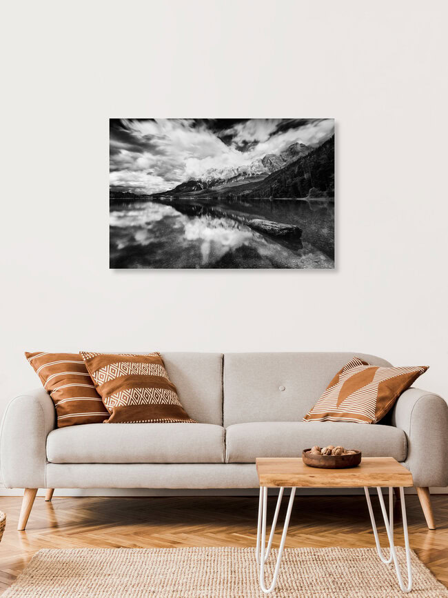 Stürmischer Eibsee, Deutschland – Fotokunst von Oliver Henze als Poster oder Acrylglasbild