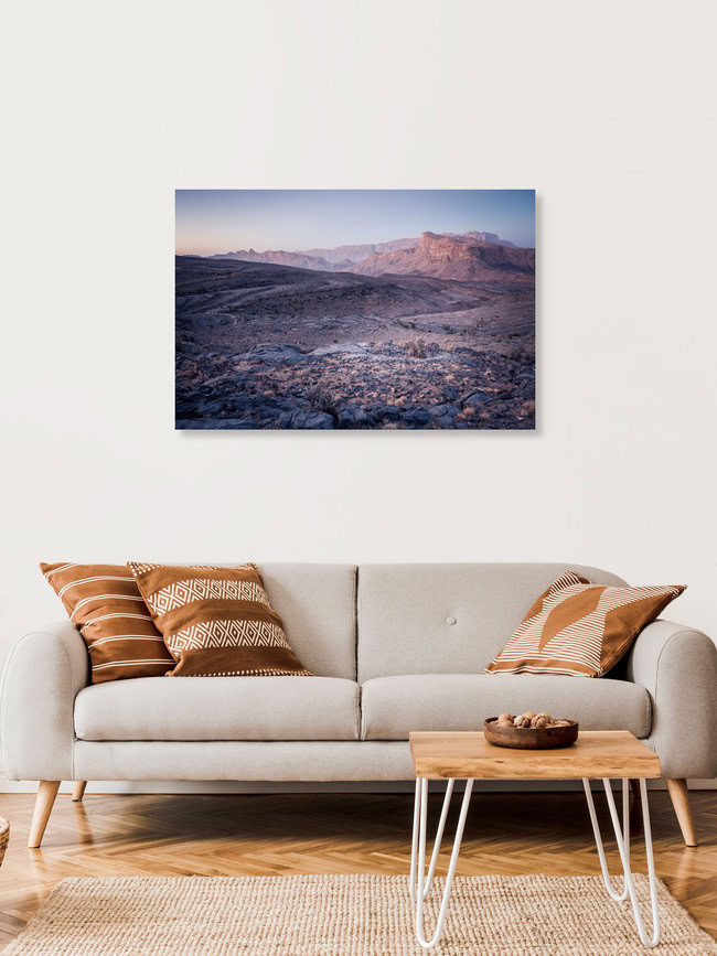 Beautiful morning in Jebel Shams region, Oman, Oman – Fotokunst von Eva Stadler als Poster oder Acrylglasbild