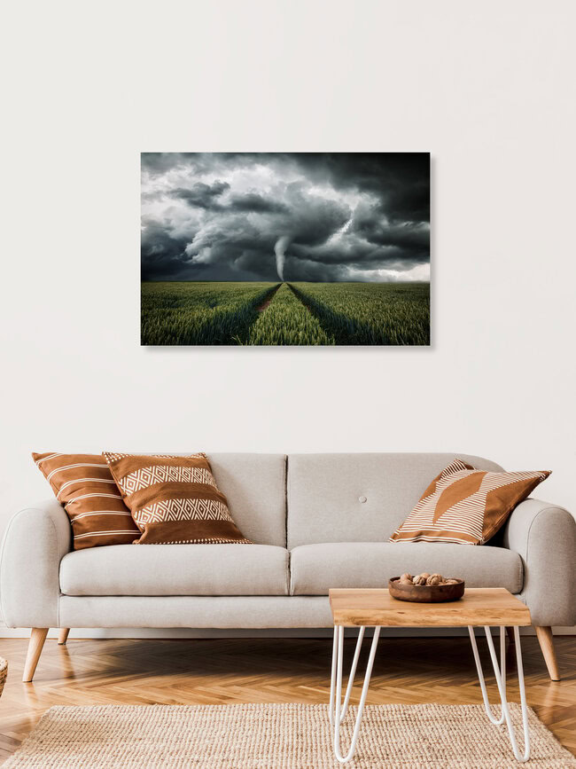 Tornado is coming, Germany – wall art by Oliver Henze as Poster or Acrylic Glass Print