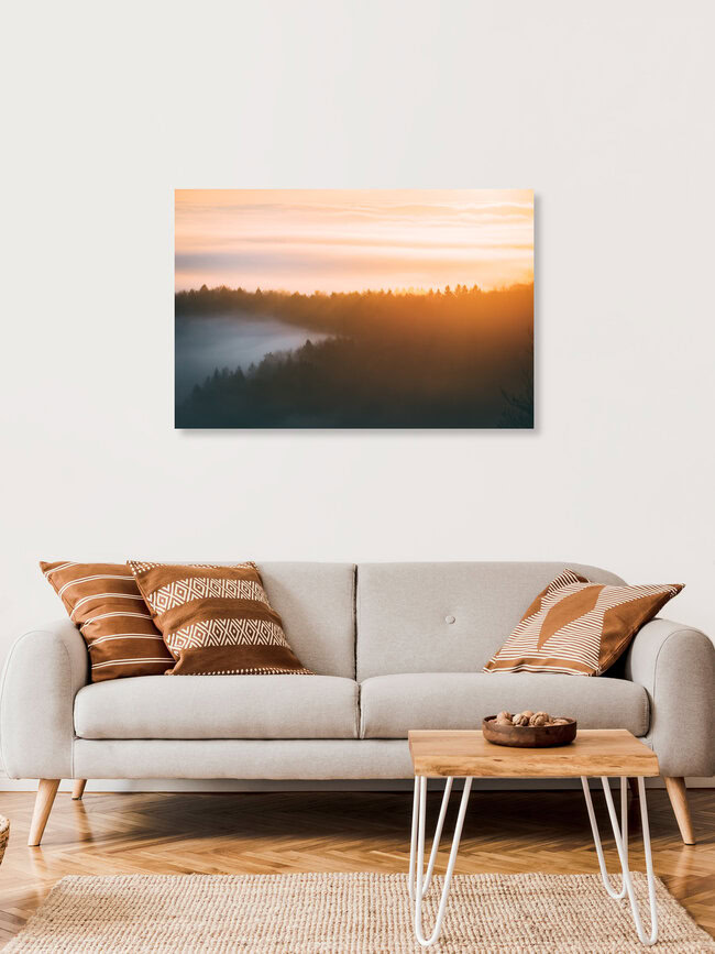 A sunrise for the books., Germany – wall art by Patrick Monatsberger as Poster or Acrylic Glass Print