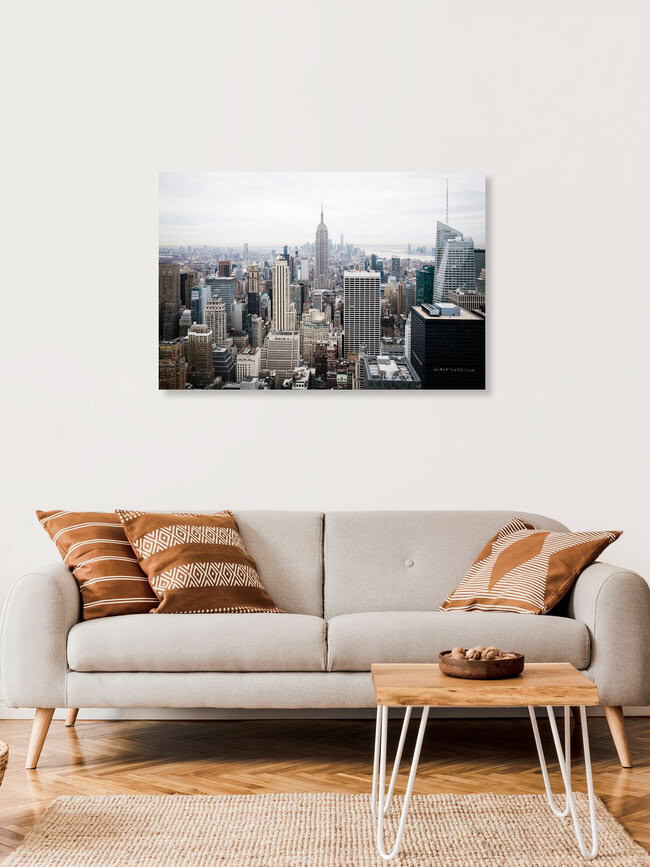 MANHATTAN AERIAL, Vereinigte Staaten – Fotokunst von Roman Becker als Poster oder Acrylglasbild