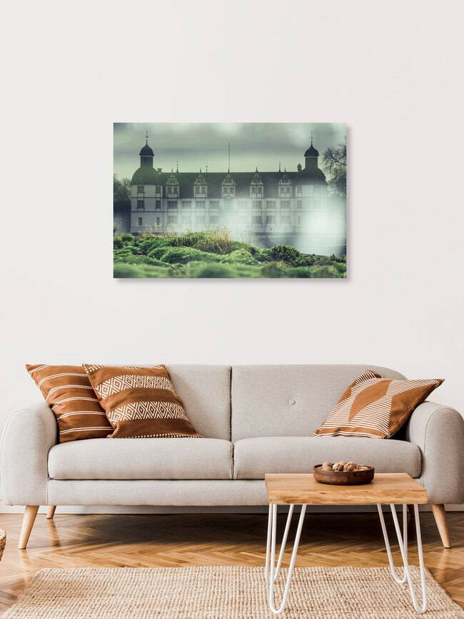 Doppelbelichtung vom Schloß Neuhaus in Paderborn, Deutschland – Fotokunst von Nadja Jacke als Poster oder Acrylglasbild