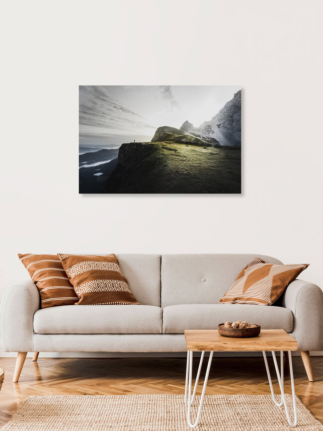 Sunrise at Mangart in Slovenia, Slovenia – wall art by Frithjof Hamacher as Poster or Acrylic Glass Print