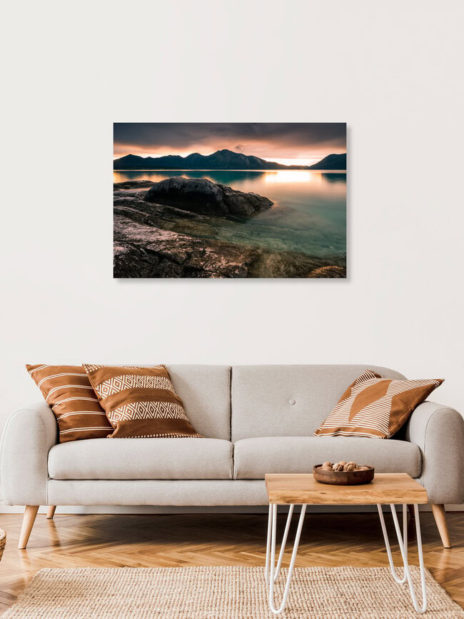 Sommerabend am Walchensee, Deutschland – Fotokunst von Martin Wasilewski als Poster oder Acrylglasbild