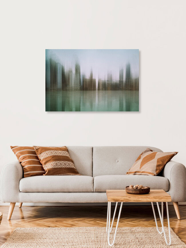 Chicago skyline, Vereinigte Staaten – Fotokunst von Roswitha Schleicher-Schwarz als Poster oder Acrylglasbild