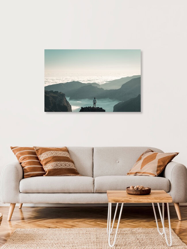 Blanket of clouds, (country) – Fotokunst von Tiago Sales als Poster oder Acrylglasbild