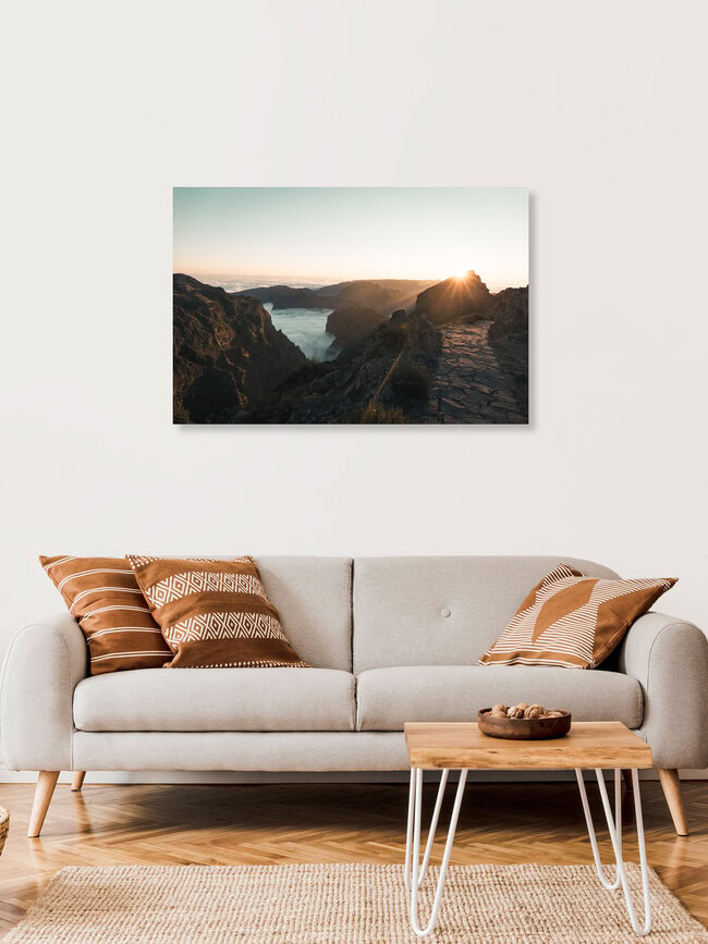 Sun and clouds, (country) – wall art by Tiago Sales as Poster or Acrylic Glass Print