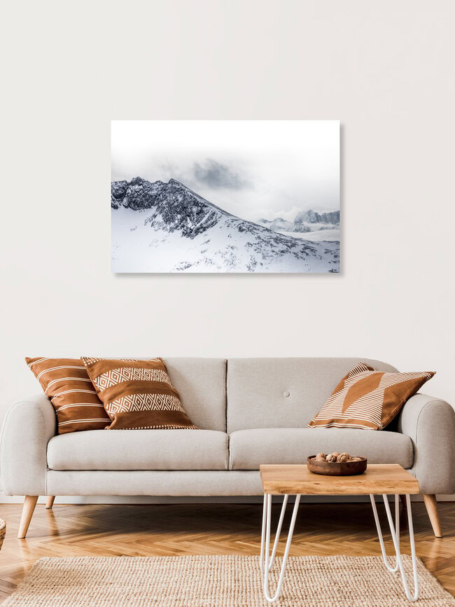 Snowscape, Norwegen – Fotokunst von Sebastian Worm als Poster oder Acrylglasbild