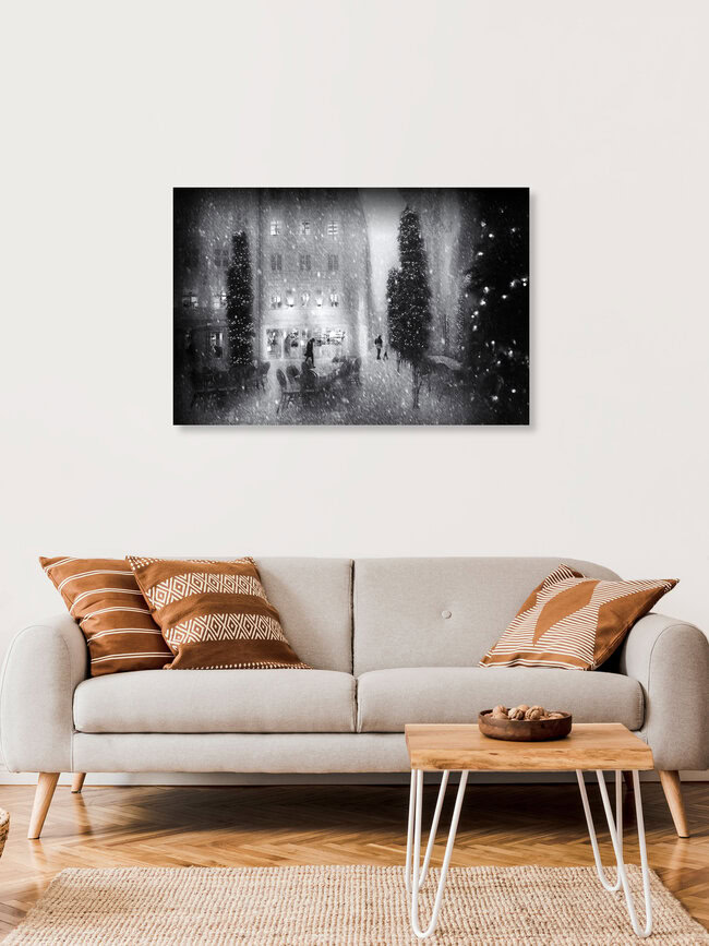 Weihnachten in der Stadt, Deutschland – Fotokunst von Roswitha Schleicher-Schwarz als Poster oder Acrylglasbild