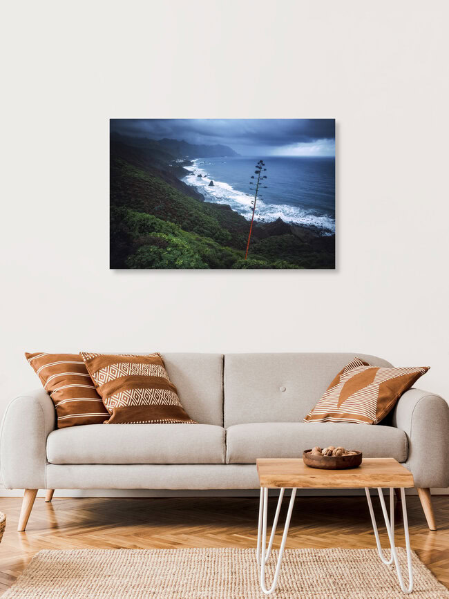 Teneriffa Anaga Gebirge und Küste, Spanien – Fotokunst von Jean Claude Castor als Poster oder Acrylglasbild