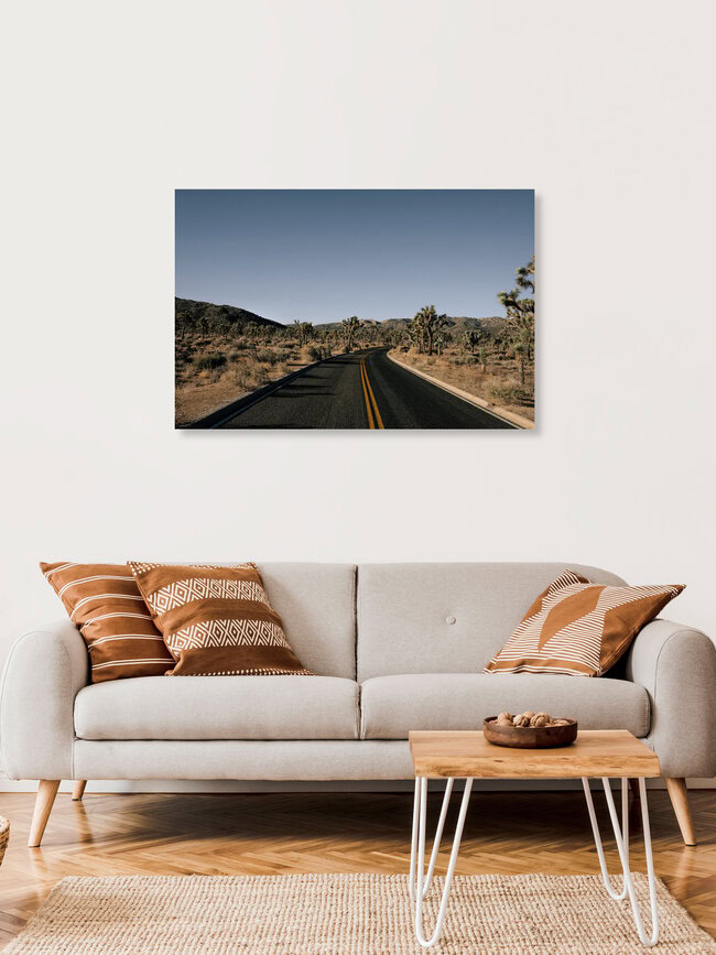 Desert Road, United States – wall art by Sebastian Trägner as Poster or Acrylic Glass Print