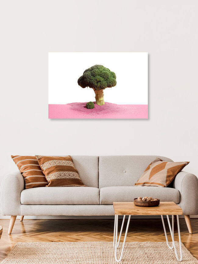 Essence of a tree on a desert island, Belgien – Fotokunst von Loulou von Glup als Poster oder Acrylglasbild