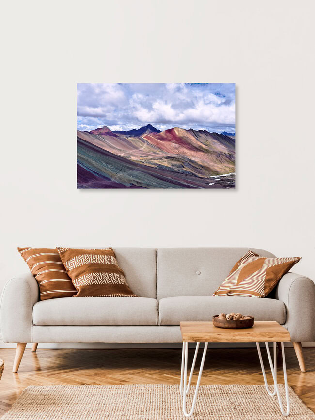 Rainbow-Mountains, Peru – wall art by Marvin Kronsbein as Poster or Acrylic Glass Print