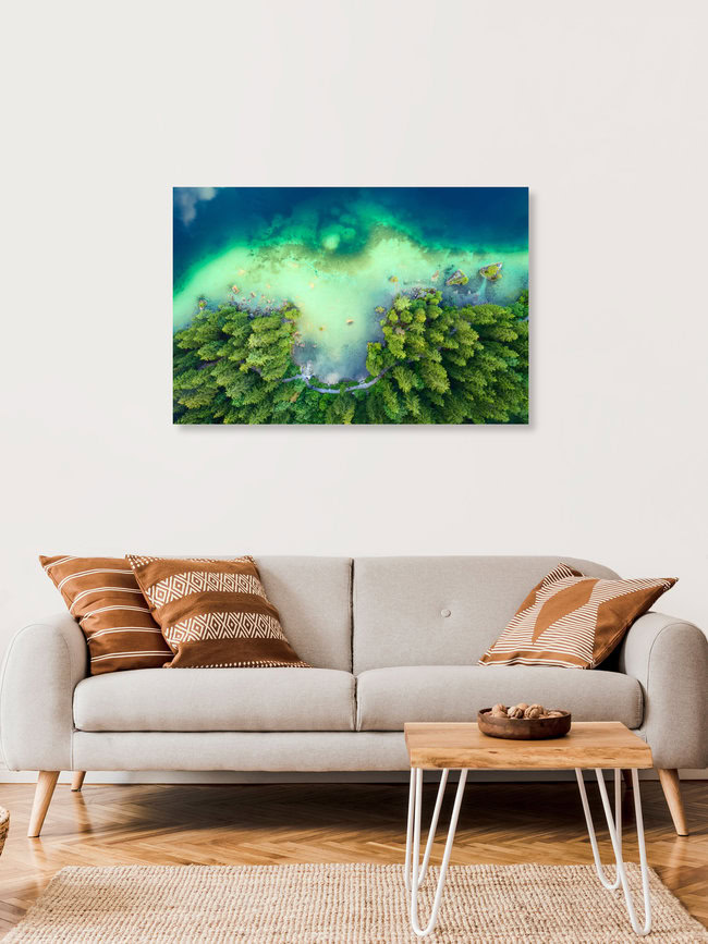 Bayerische Küste, Deutschland – Fotokunst von Dave Derbis als Poster oder Acrylglasbild