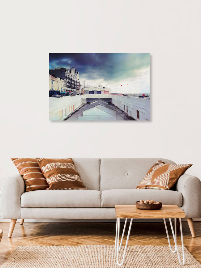by-the-sea pastels, Großbritannien – Fotokunst von Eva Stadler als Poster oder Acrylglasbild