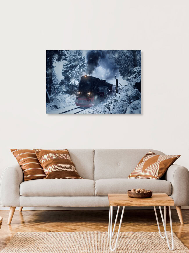 Polarexpress im Harz, Deutschland – Fotokunst von Oliver Henze als Poster oder Acrylglasbild