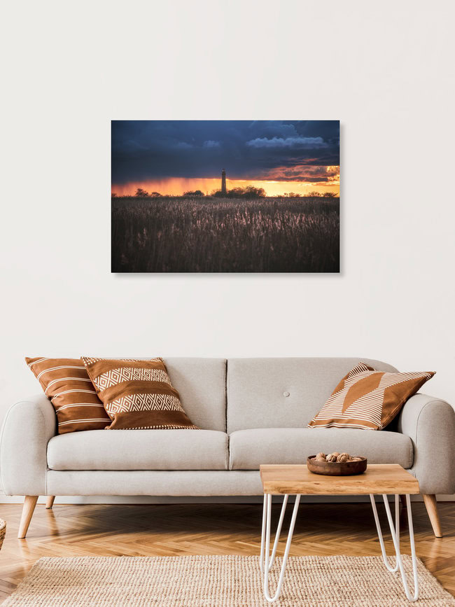 Lighthouse Flügge, Germany – wall art by Jean Claude Castor as Poster or Acrylic Glass Print