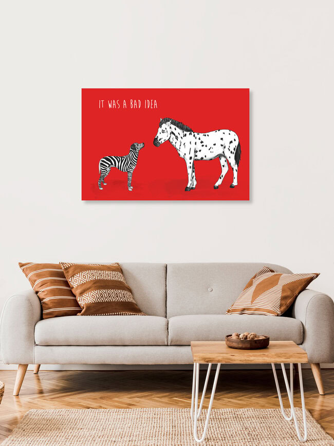 Wandbild 'Bad idea' – Kunst von Balazs Solti als Poster oder Acrylglasbild