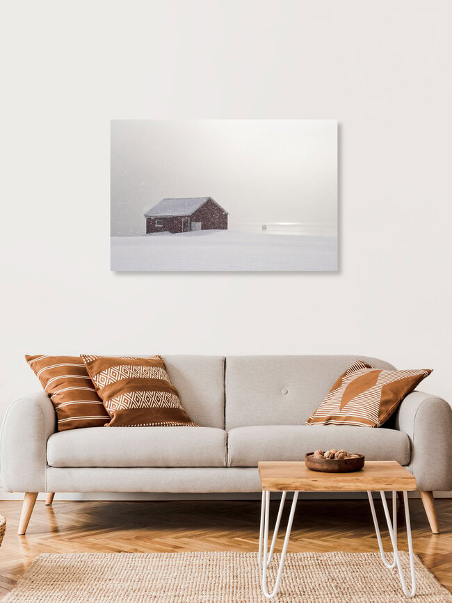Schneegeflüster, Norwegen – Fotokunst von Victoria Knobloch als Poster oder Acrylglasbild