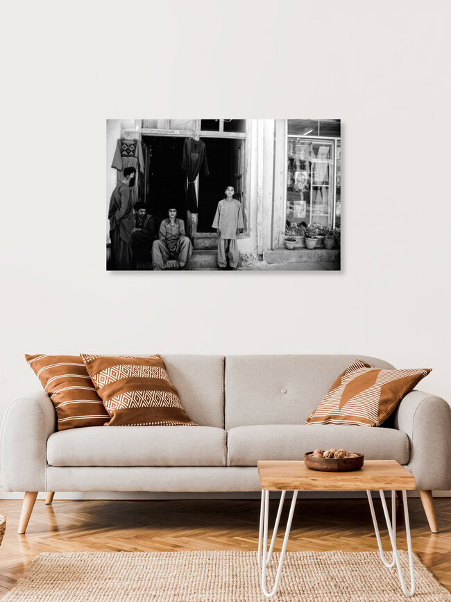 In the streets of Herat, Afghanistan – Fotokunst von Michael Schöppner als Poster oder Acrylglasbild