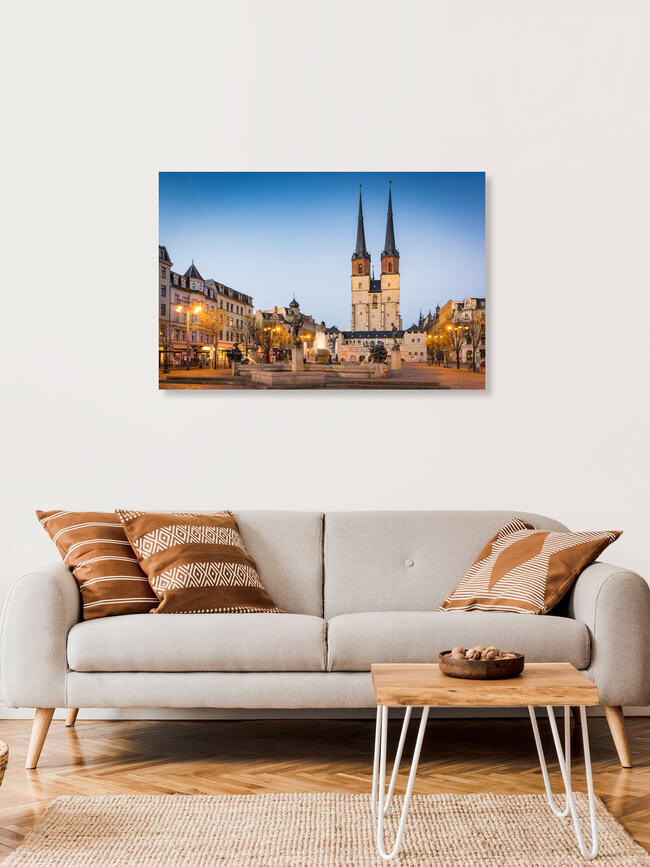 Blue Hour in Halle, Germany – wall art by Martin Wasilewski as Poster or Acrylic Glass Print