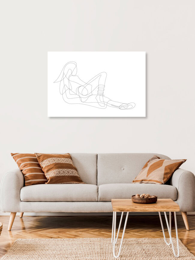 Wandbild 'Reclining woman' – Kunst von Sasha Lend als Poster oder Acrylglasbild