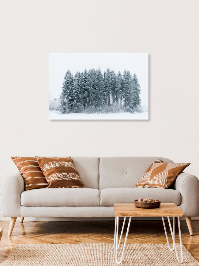 A small Snowy Forest, Finland – wall art by Pekka Liukkonen as Poster or Acrylic Glass Print