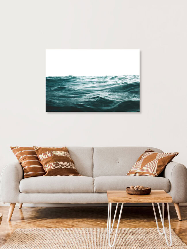 Blue Ocean Waves, Spanien – Fotokunst von Victoria Frost als Poster oder Acrylglasbild