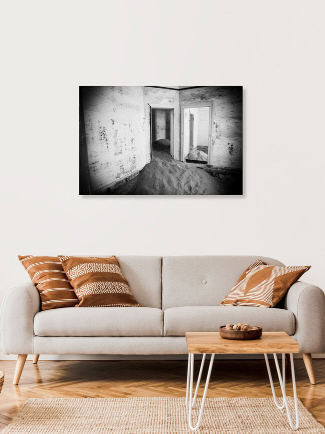 Kolmannskuppe, Namibia – Fotokunst von Thomas Halfmann als Poster oder Acrylglasbild