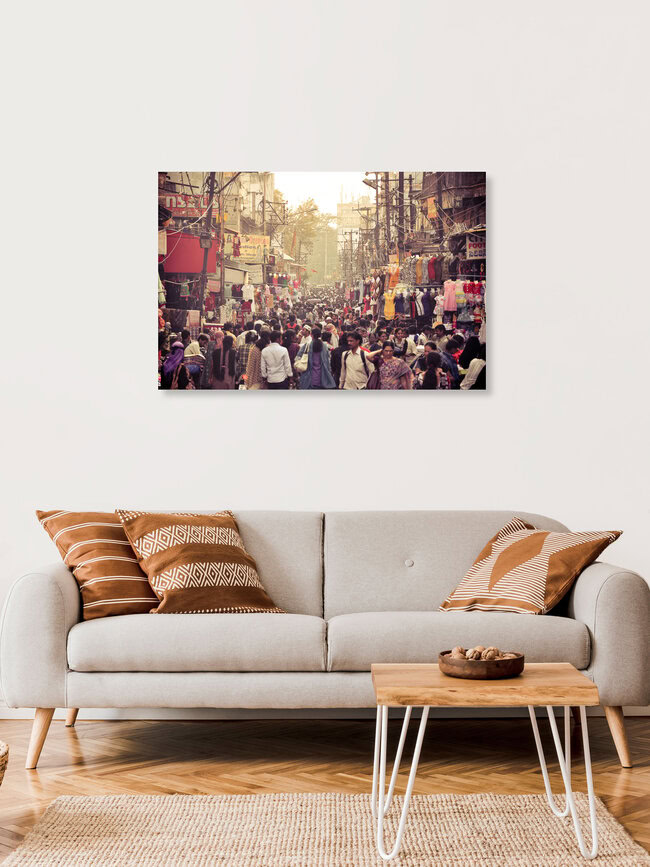 Hyderabad Old City Market, India – wall art by Keerthi Kiran Bandru as Poster or Acrylic Glass Print