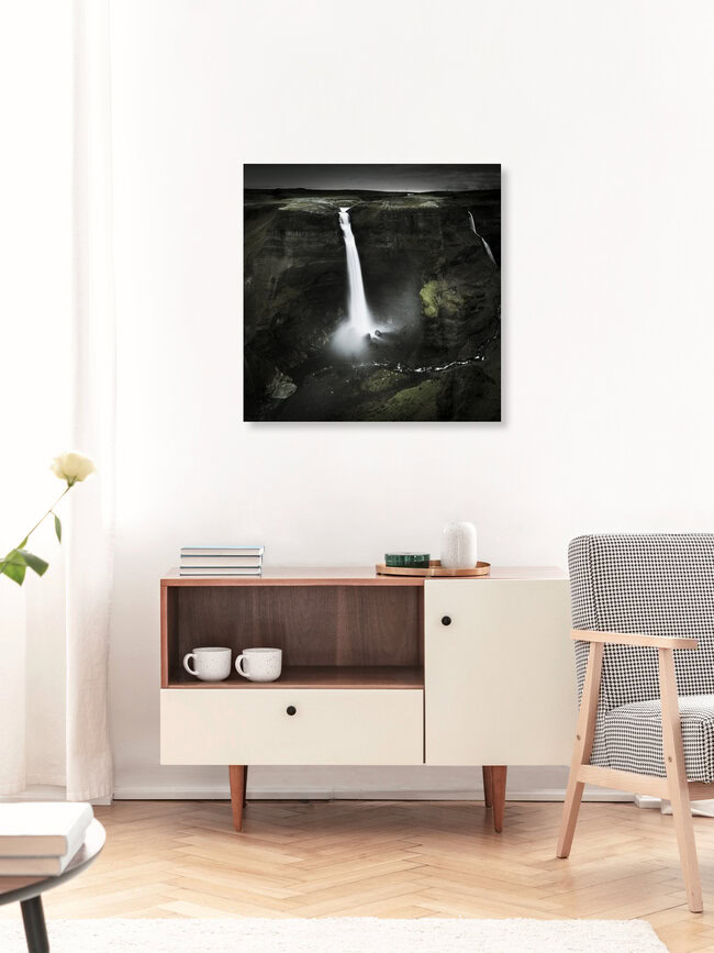 Free Fall, Iceland Posters – wall art by Tillmann Konrad as Poster or Acrylic Glass Print