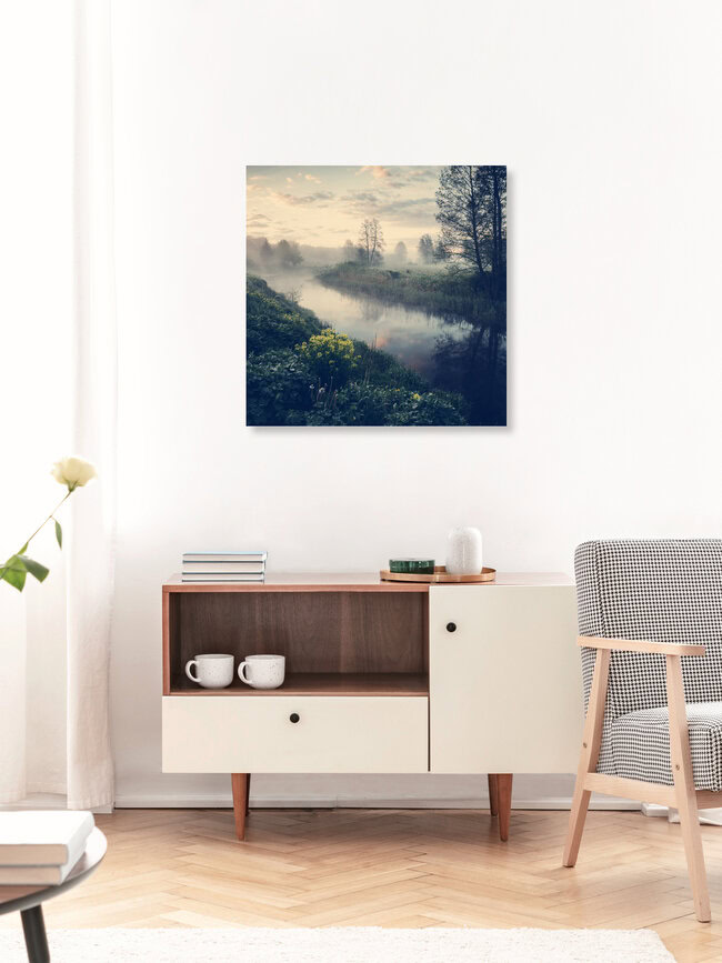 [:] MORNING AT NAREW II [:], Polen – Fotokunst von Franz Sussbauer als Poster oder Acrylglasbild