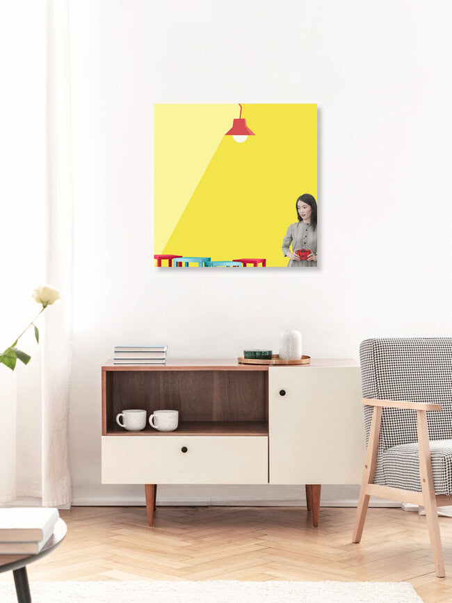 'Pop pastel' – Wall Art by Caterina Theoharidou as Poster or Acrylic Glass Print
