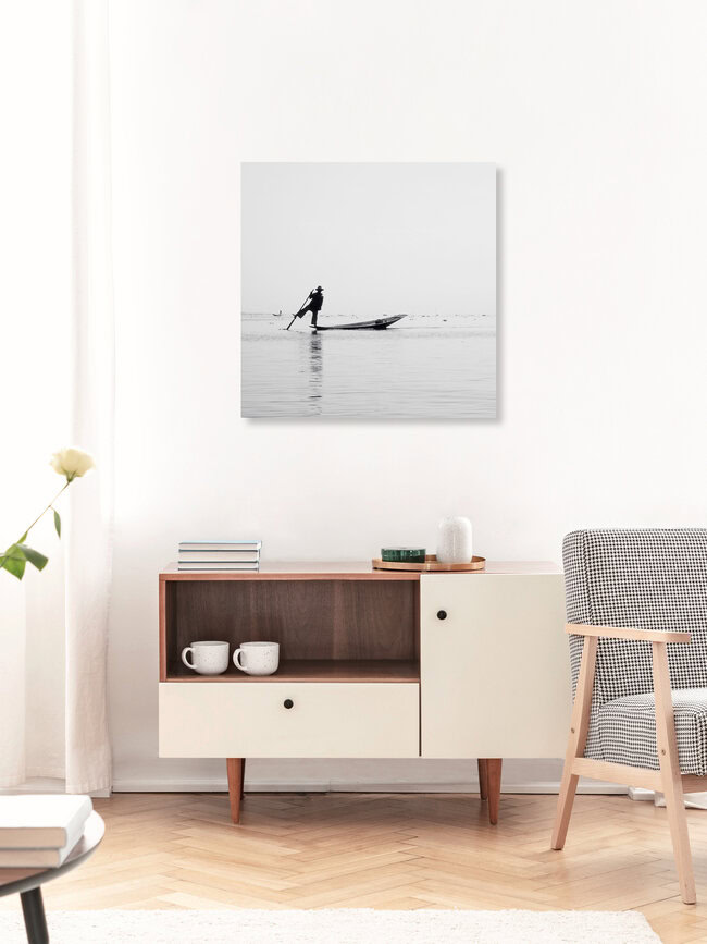 Inle Fisher, Myanmar – wall art by Nina Papiorek as Poster or Acrylic Glass Print