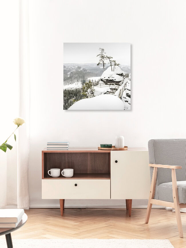 Island of pines - Sächsische Schweiz, Deutschland – Fotokunst von Ronny Behnert als Poster oder Acrylglasbild