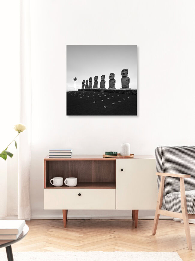 Ahu Akivi Moai, Japan – Fotokunst von Ronny Behnert als Poster oder Acrylglasbild