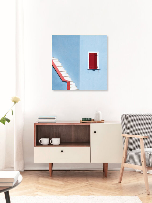 Upstairs, Italien – Fotokunst von Rupert Höller als Poster oder Acrylglasbild