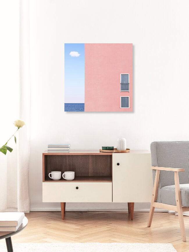 The House, The Cloud, The Sea, Italien – Fotokunst von Rupert Höller als Poster oder Acrylglasbild