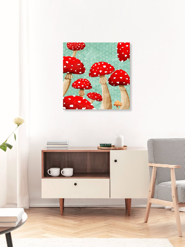 Wandbild 'Mushrooms' – Kunst von Katherine Blower als Poster oder Acrylglasbild