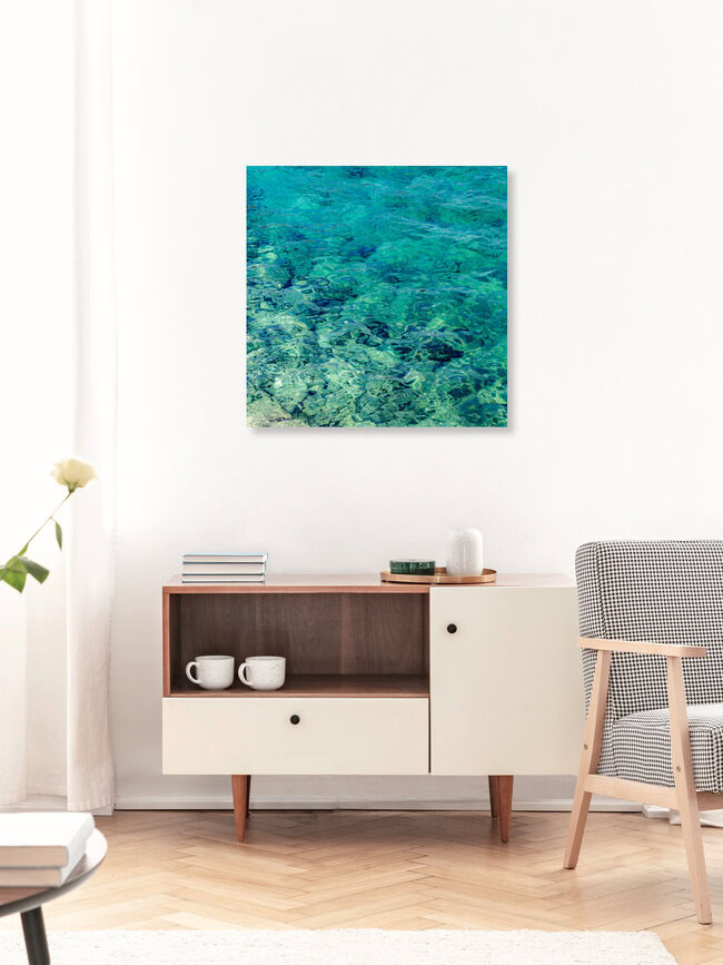 Abstract Sea, Griechenland – Fotokunst von Courtney Crane als Poster oder Acrylglasbild