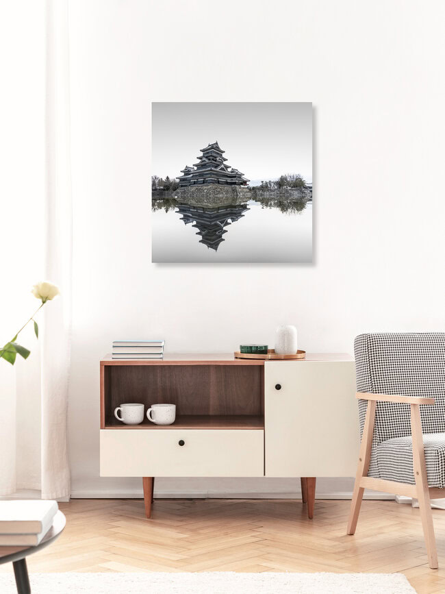 Matsumotu Castle Japan, Japan – Fotokunst von Ronny Behnert als Poster oder Acrylglasbild