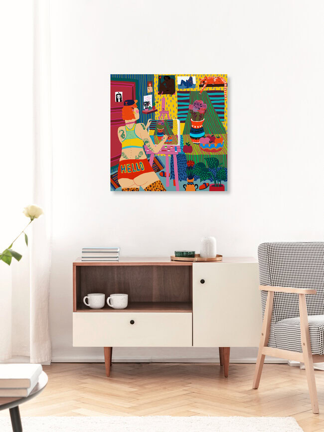 'Art studio' – Wall Art by Ezra W. Smith as Poster or Acrylic Glass Print