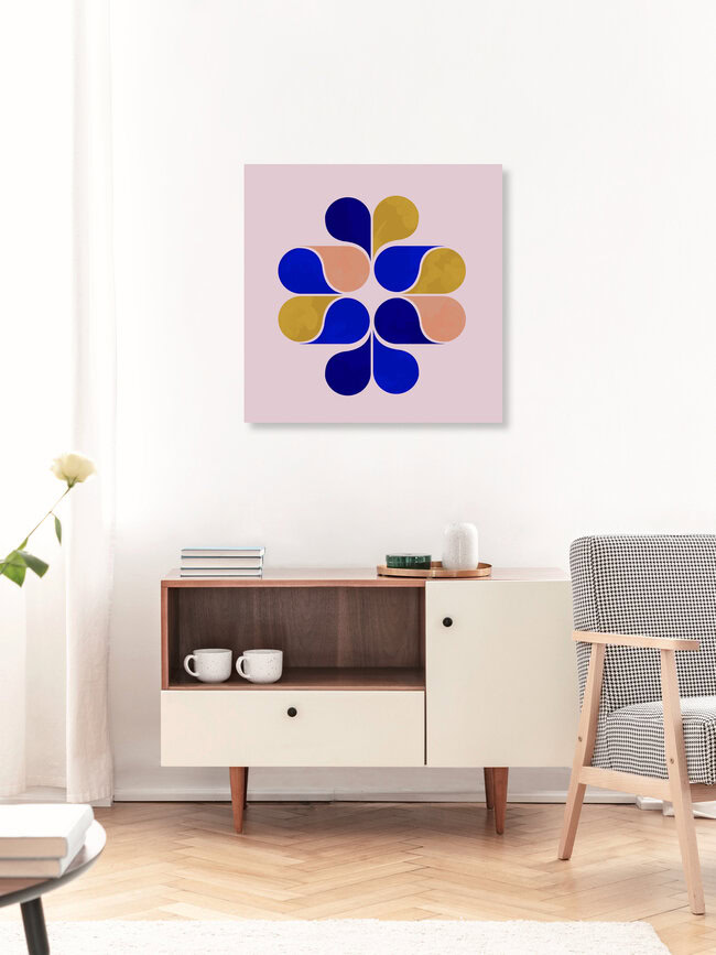 'Tear drop shapes creation' – Wall Art by Ania Więcław as Poster or Acrylic Glass Print