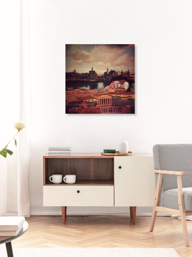 Wandbild 'Sleeping city' – Kunst von Adahi Cruz als Poster oder Acrylglasbild