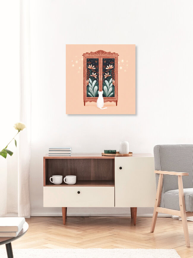'Dreaming Cat by Monika Szczerbinska' – Wall Art by The Artcircle as Poster or Acrylic Glass Print