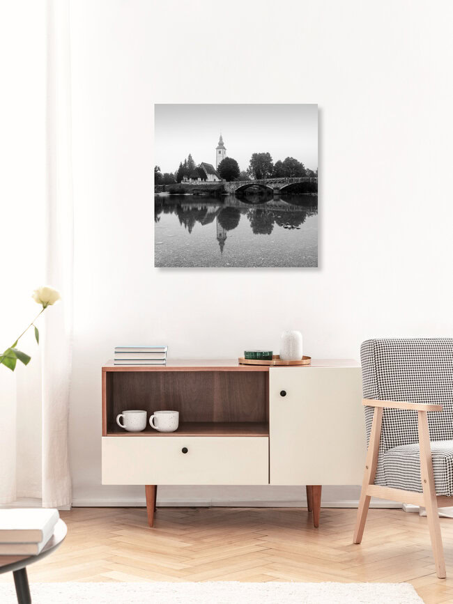 St. John the Baptist's Church,  Bohinj, Slovenia – wall art by Christian Janik as Poster or Acrylic Glass Print