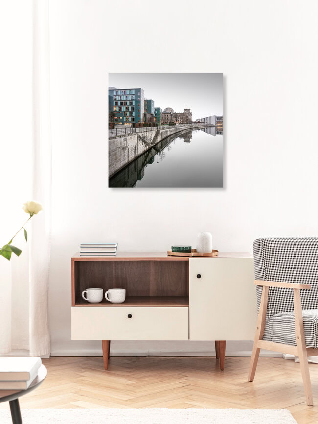 Reichstagsufer | Berlin, Deutschland – Fotokunst von Ronny Behnert als Poster oder Acrylglasbild
